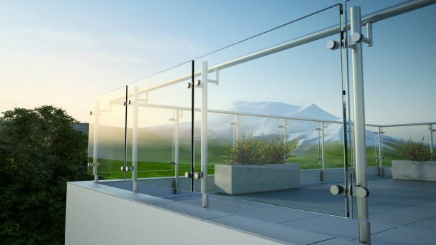framed pool glass