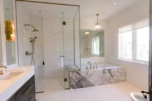 shower glass partition in dubai